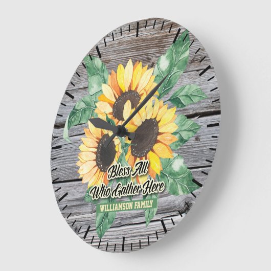 Rustige zonnebloempitten grote klok (Hoek)