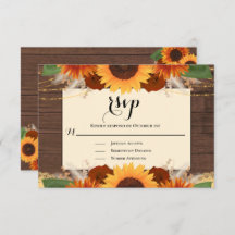 Rustige zonnebloempitten Terracotta Wedding RSVP K