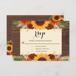 Rustige zonnebloempitten Terracotta Wedding RSVP K