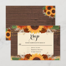 Rustige zonnebloempitten Terracotta Wedding RSVP K