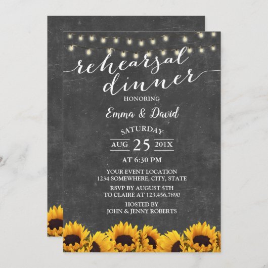 Rustige zonnebloempitten voor repetitie kaart (Voorkant / Achterkant)