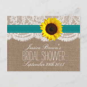 Rustige zonnebloempitten voor Vrijgezellenfeest Uitnodiging Briefkaart