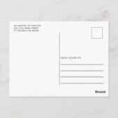 Rustige zonnebloempitten Vrijgezellenfeest Harteli Briefkaart (Achterkant)