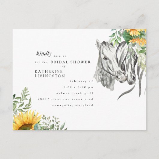 Rustige zonnebloempitten Vrijgezellenfeest Uitnodiging Briefkaart (Voorkant)