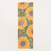 Rustige zonnebloempitten yogamat (Achterkant)