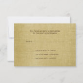 Rustige zonnebloempjes Weddenschap RSVP-reactiekaa RSVP Kaartje (Achterkant)