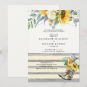 Rustige zonnebloemprots en lantaarns kaart (Voorkant / Achterkant)