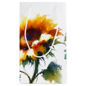 Rustige Zonnebloemzak Klein Cadeauzakje (Achterkant)