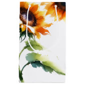 Rustige Zonnebloemzak Klein Cadeauzakje (Voorkant)