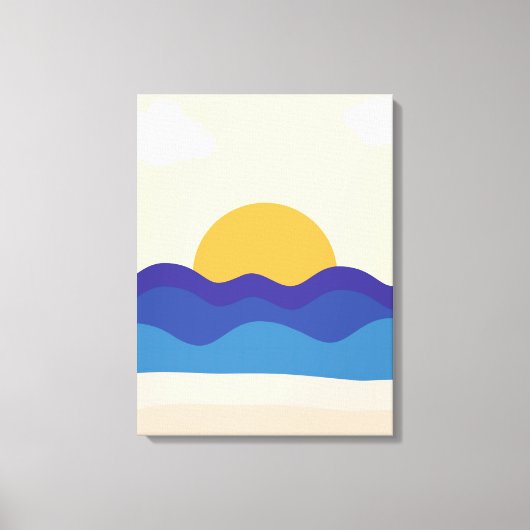 rustige zonsondergang canvas afdruk (Voorkant)