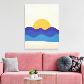 rustige zonsondergang canvas afdruk (Insitu (Woonkamer))