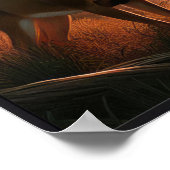 Rustige zonsondergang in de Bossen met optioneel L Poster (Hoek)