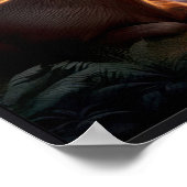 Rustige zonsondergang in de Bossen met optioneel L Poster (Hoek)