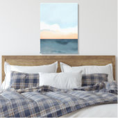 Rustige zonsondergang over de bergen canvas afdruk (Insitu (Slaapkamer))