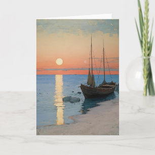 Rustige zonsondergang over serene wateren in Water Kaart