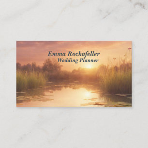 rustige zonsondergang visitekaartje