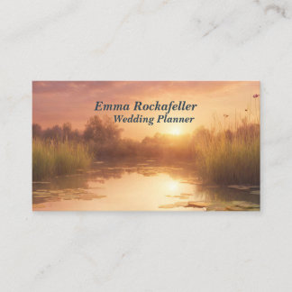 rustige zonsondergang visitekaartje