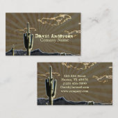 Rustige Zuidwestelijke woestijncactus Visitekaartje (Voorkant / Achterkant)