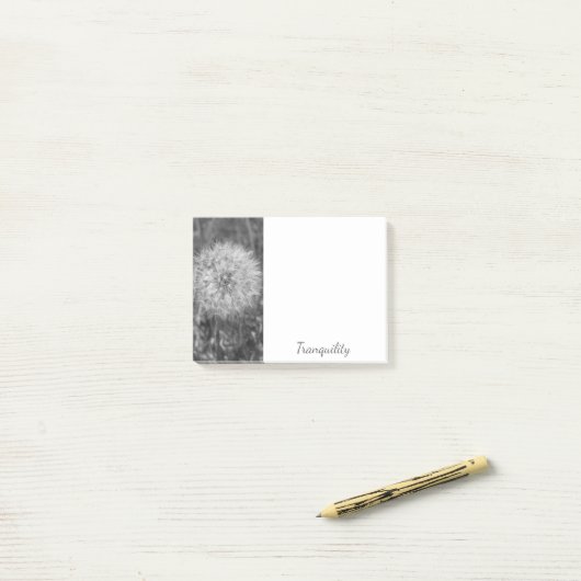 Rustige zwart-wit Puff Post-It-notities Post-it® Notes (Op bureau)