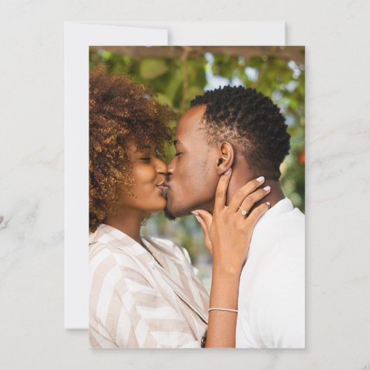 Rustige zwarte botanisch sparen de kalender van de save the date (Achterkant)