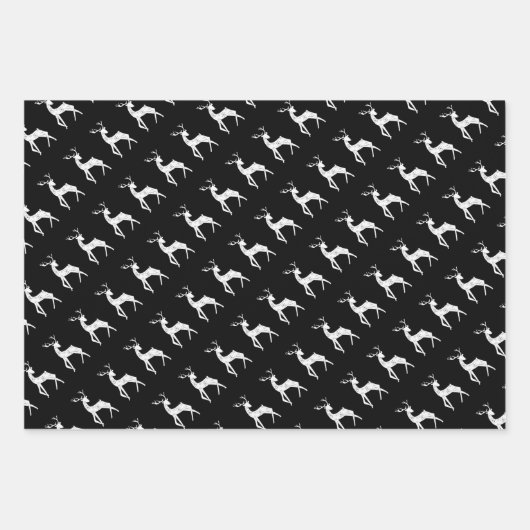 Rustige zwarte en goudkerstrenkreeft Evergreens Inpakpapier Vel (Voorkant 3)