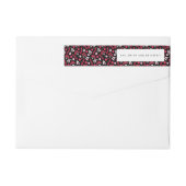 Rustige zwarte en rode kerstpatronen (Achterkant)