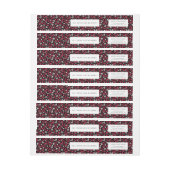 Rustige zwarte en rode kerstpatronen (Vel)