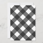 Rustige zwarte en witte buffelbalo: verjaardagsfee kaart (Achterkant)