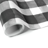 Rustige zwarte en witte buffels kerstmis cadeaupapier (Rol Hoek)