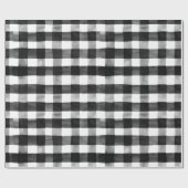 Rustige zwarte en witte buffels kerstmis cadeaupapier (Vlak)