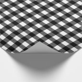 Rustige zwarte en witte buffelstaart cadeaupapier (Hoek)