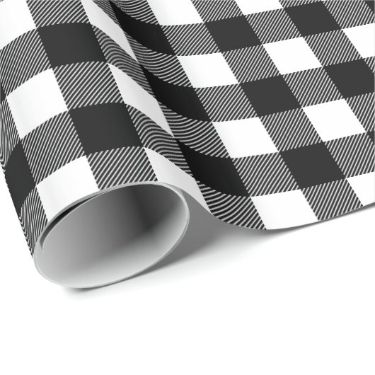 Rustige zwarte en witte buffelstaart cadeaupapier (Rol Hoek)