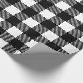 Rustige zwarte en witte buffelstaart cadeaupapier (Hoek)