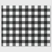 Rustige zwarte en witte buffelstaart cadeaupapier (Vlak)