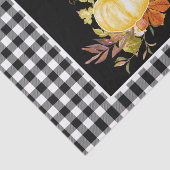 Rustige zwarte en witte pompjes Thanksgiving Tissuepapier (Detail)