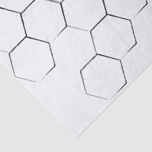 Rustige zwarte Honeycomb-afdrukpapier Tissuepapier (Detail)