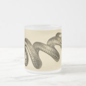 Rustige  zwarte slang matglas koffiemok (Center)