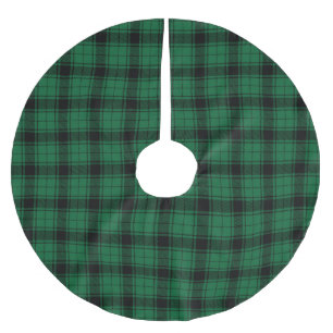 Rustige zwarte tartan-landpatroon kerstboom rok