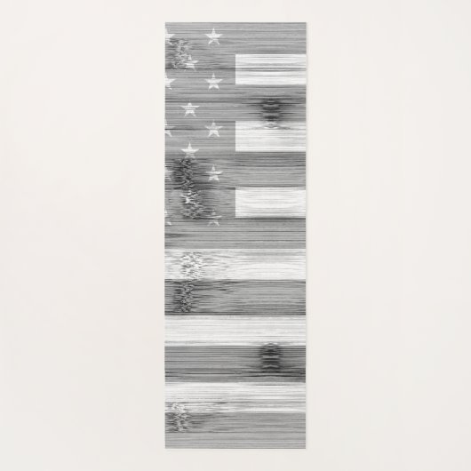 Rustige zwarte witte grijs Hood Verenigde Staten v Yogamat (Achterkant)