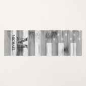 Rustige zwarte witte grijs Hood Verenigde Staten v Yogamat (Voorkant (horizontaal))