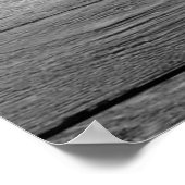 Rustige zwarte & witte XL DIY Barn Board Poster (Hoek)