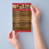 Rustikal Braun, Rot Flyer (Hand)