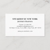 Rustikal/Holz Professionelle Visitekaartje (Achterkant)