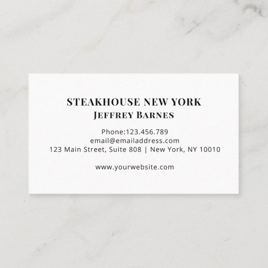 Rustikal/Holz Professionelle Visitekaartje (Achterkant)