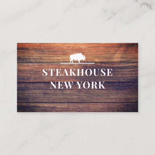 Rustikal/Holz Professionelle Visitekaartje (Voorkant)