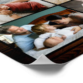 Rustikal Kundenspezifisches Familie Foto Poster (Hoek)