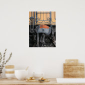 Rusting Buffer Old Steam Train Le Mastrou Poster (Keuken)