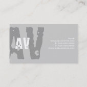 Rusting Nail-Visitekaartje voor fotografie Visitekaartje (Achterkant)