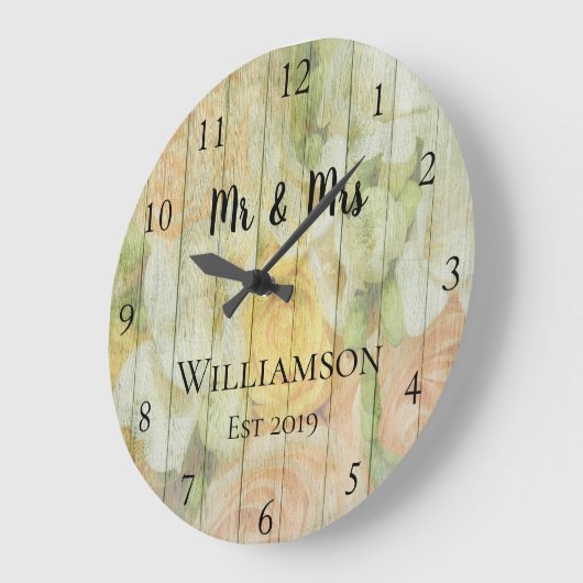 Rustisch aangepast Antiek hout Grote Klok (Hoek)