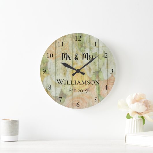 Rustisch aangepast Antiek hout Grote Klok (Huis)